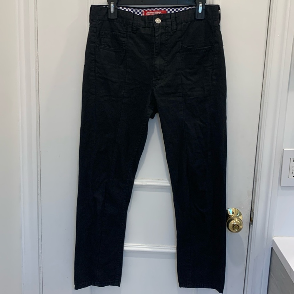 Comme des Garcons Black Straight-Leg Pants